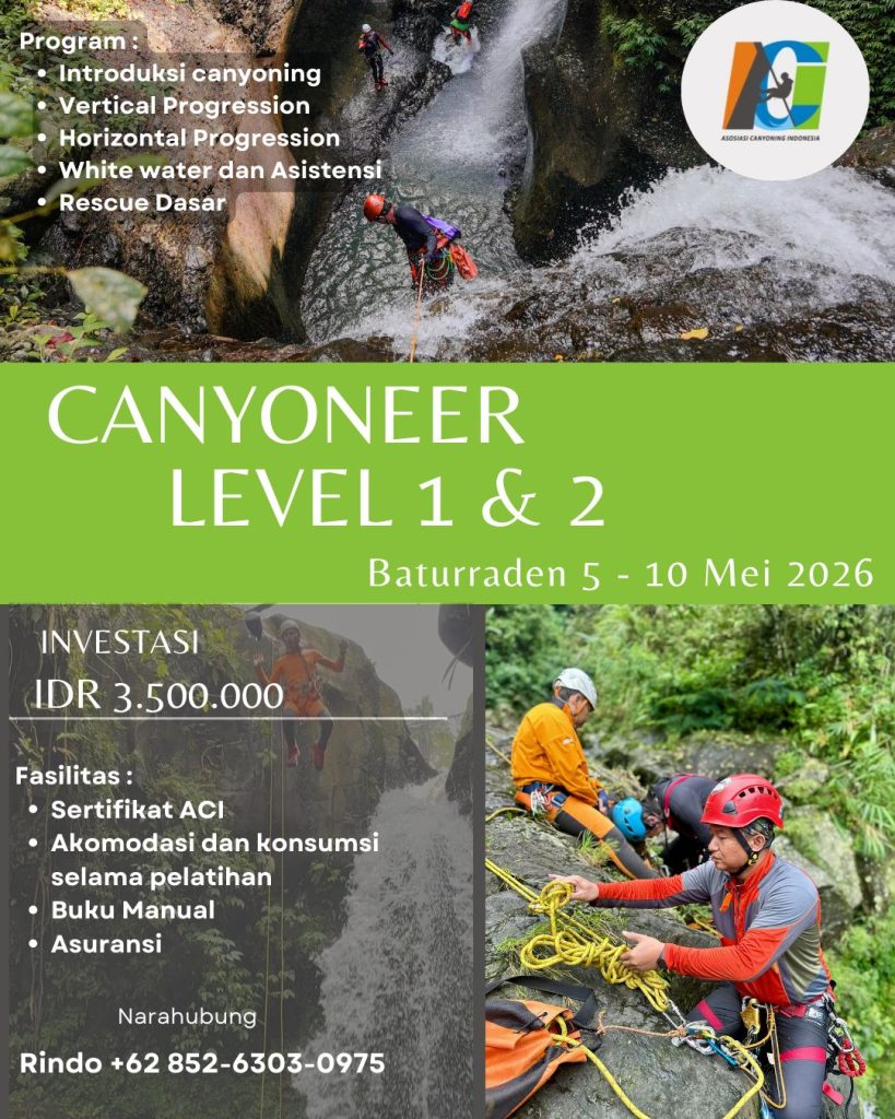 Pelatihan canyoning di Indonesia